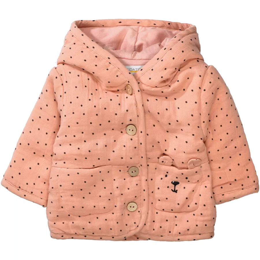 Staccato Jacke wattiert peach gemustert