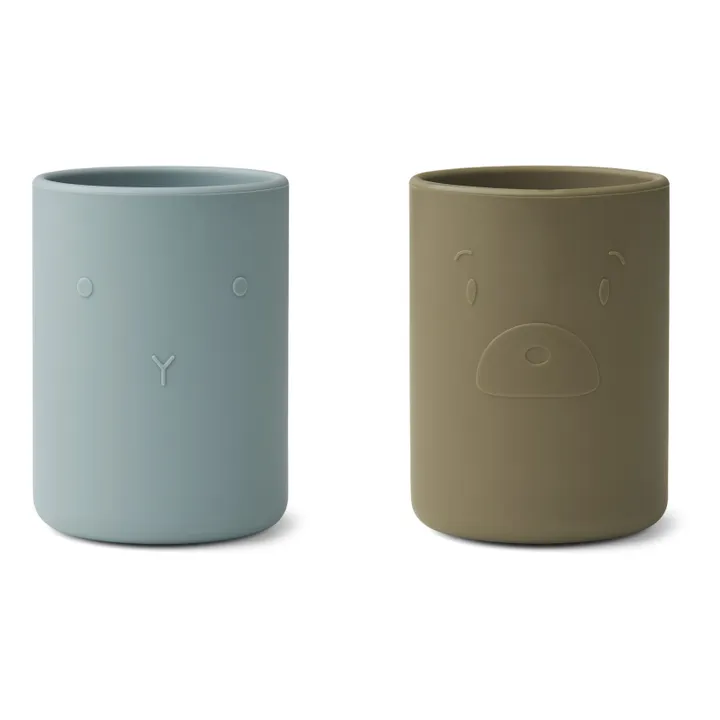 Liewood Gobelets Ethan en silicone - Set de 2 | Bleu