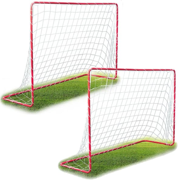 Stort fotballmålsett med 2 stk Neo-Sport 183 x 122 x 61 cm