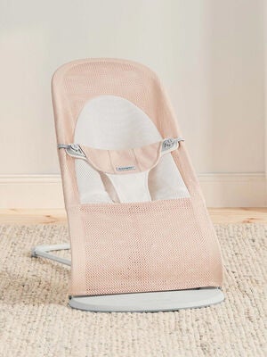 BabyBjörn Balance Soft VippestolMesh, Perlemorrosa/Hvit