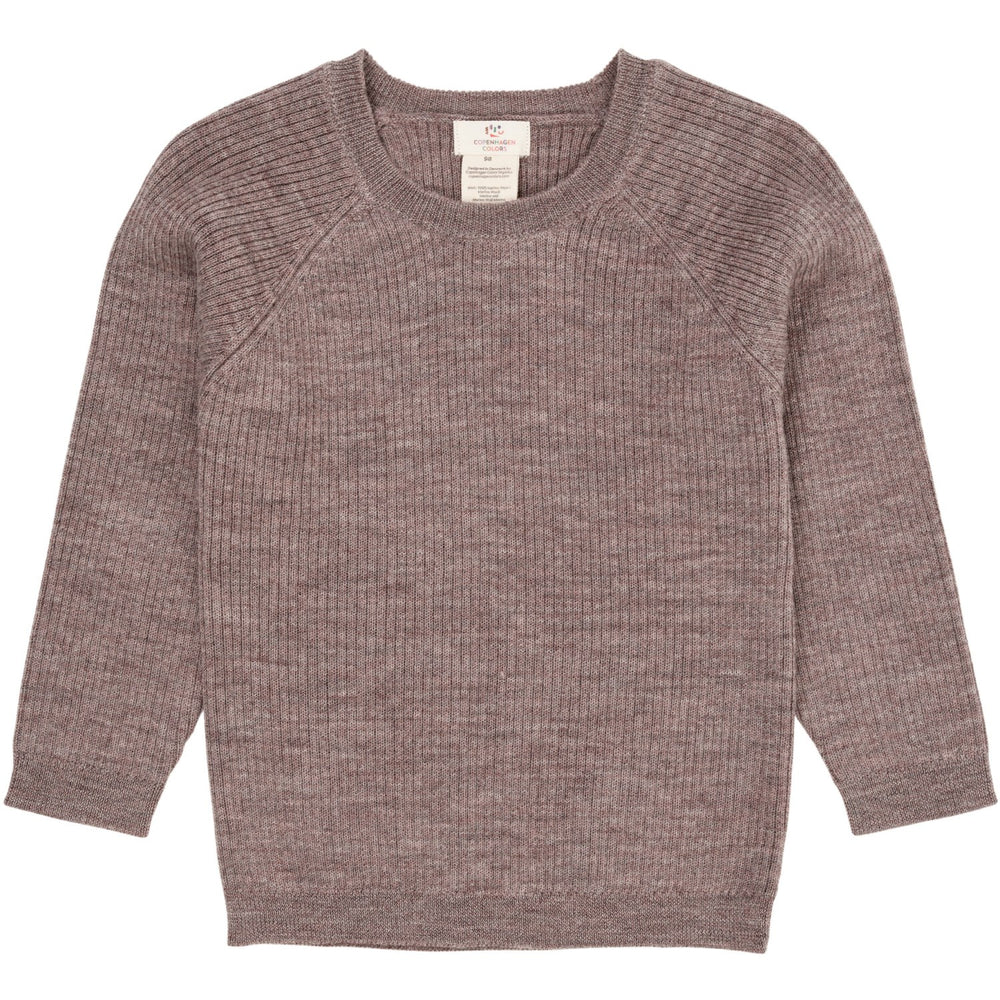 Køb Copenhagen Colors Natural Melange Merino Classic Rib Bluse