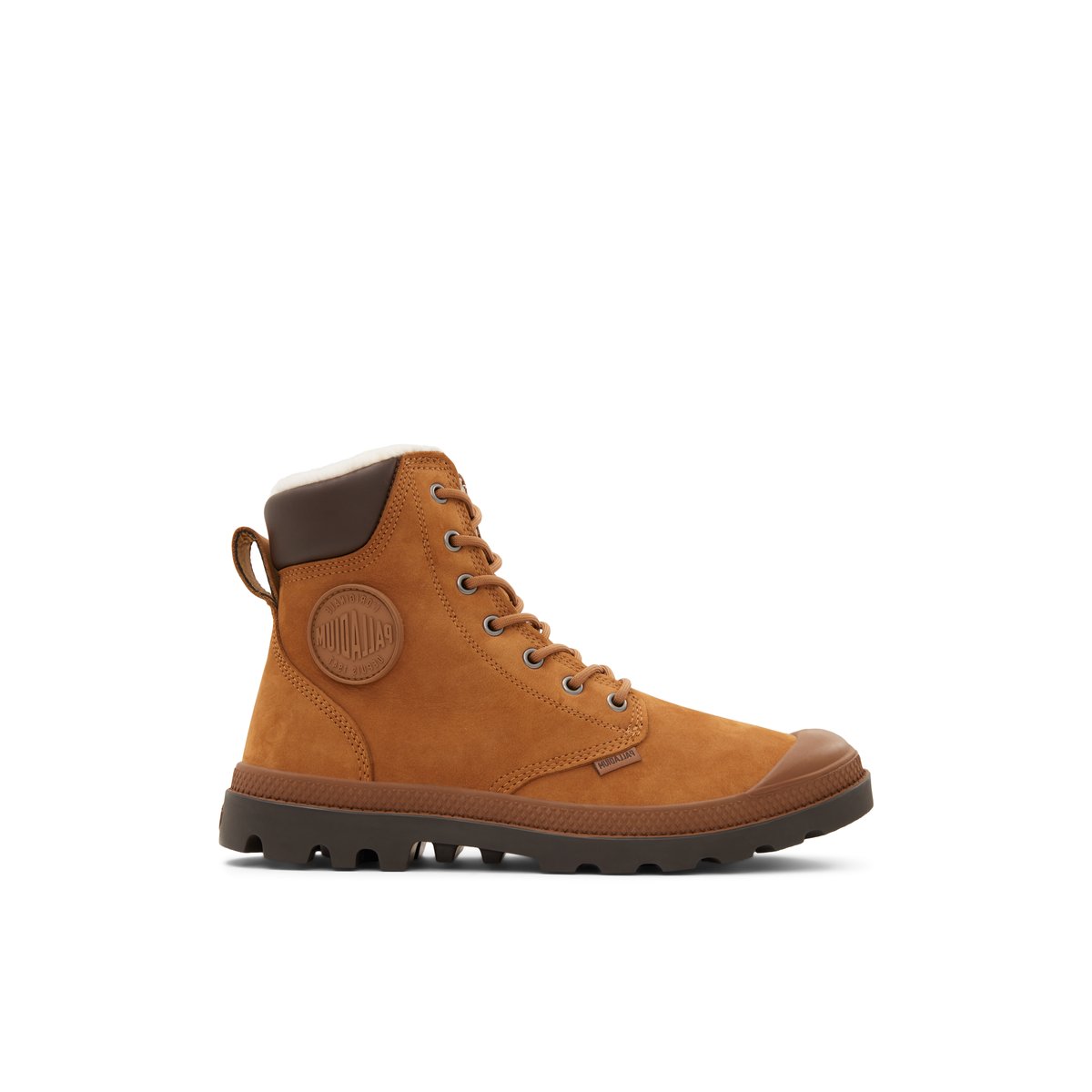 PALLADIUM-Pampa-cuff-m-Bottes décontractées - Talon plat - Cognac