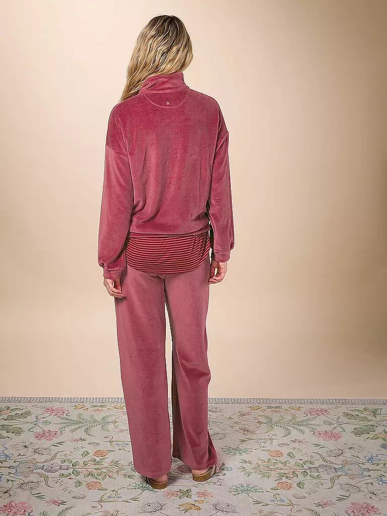PIP STUDIO Loungehose VELVET BRITTA beere