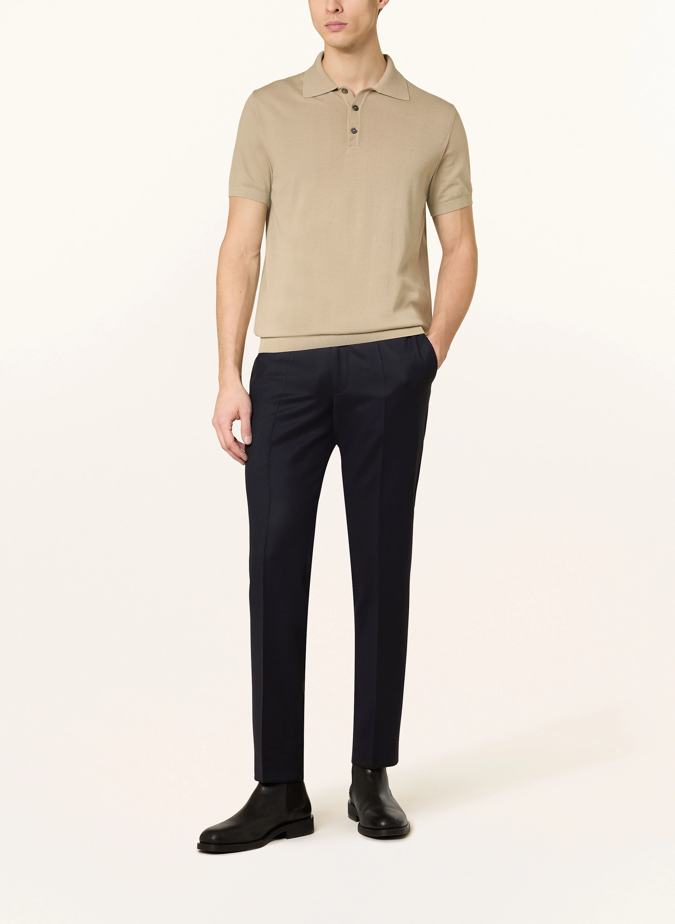 DRESSLER Strick-Poloshirt
