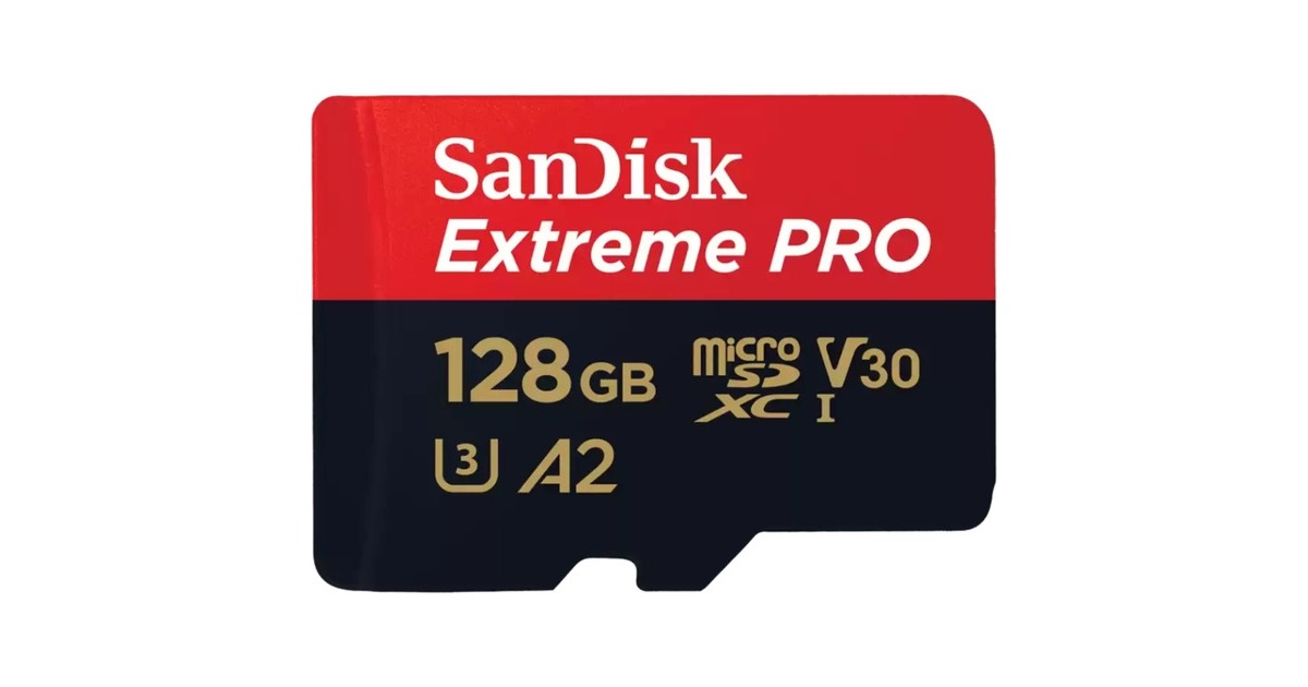 SanDiskExtreme PRO microSDXC 128 GB geheugenkaart  (UHS-I U3, Class 10, V30, A2, Incl. SD Adapter)