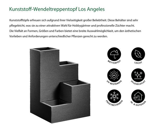 Dehner Kunststoff-Wendeltreppentopf Los