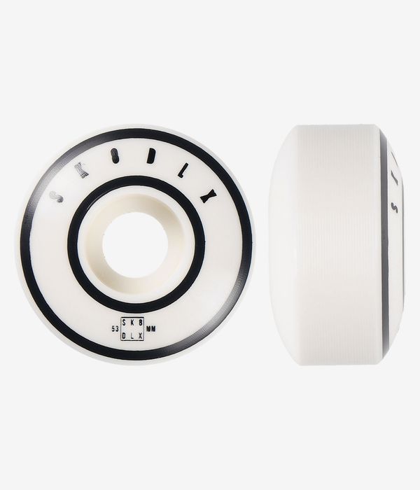 skatedeluxe Lines Series Rollen (white black) 53mm 100A 4er Pack