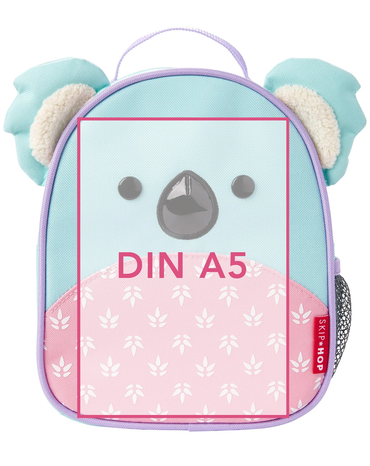 Mini-Rucksack ZOO - KOALA (9x24x24) mit Leine in blau