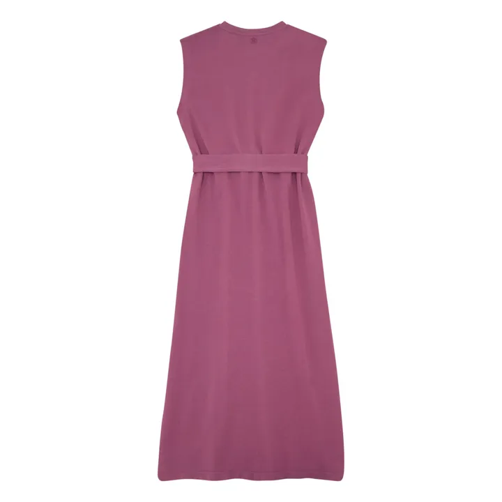 SMALLABLE BASICS Robe Débardeur à Fentes Coton Bio  | Prune