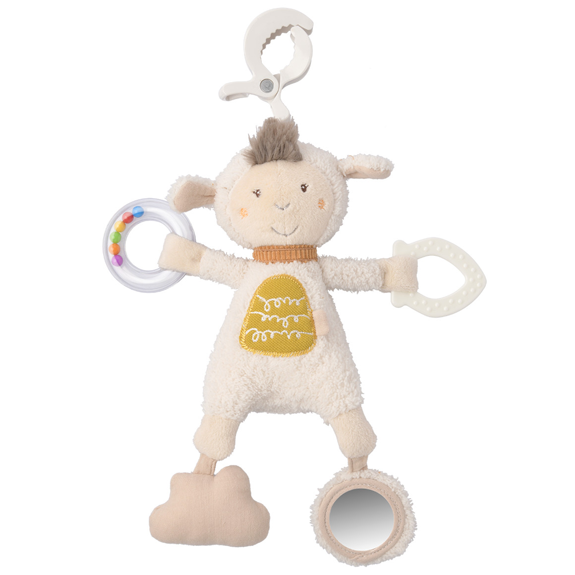 Topomini Baby Activity Schaf mit vielen Elementen hellbeige
