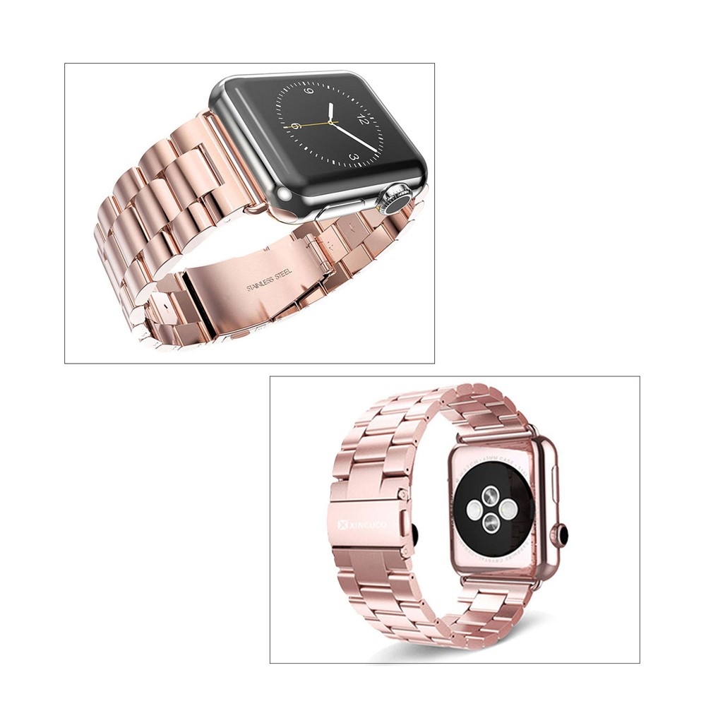 Apple Watch (49/46/45/44 mm) Klassisches Edelstahl Armband - Roségold