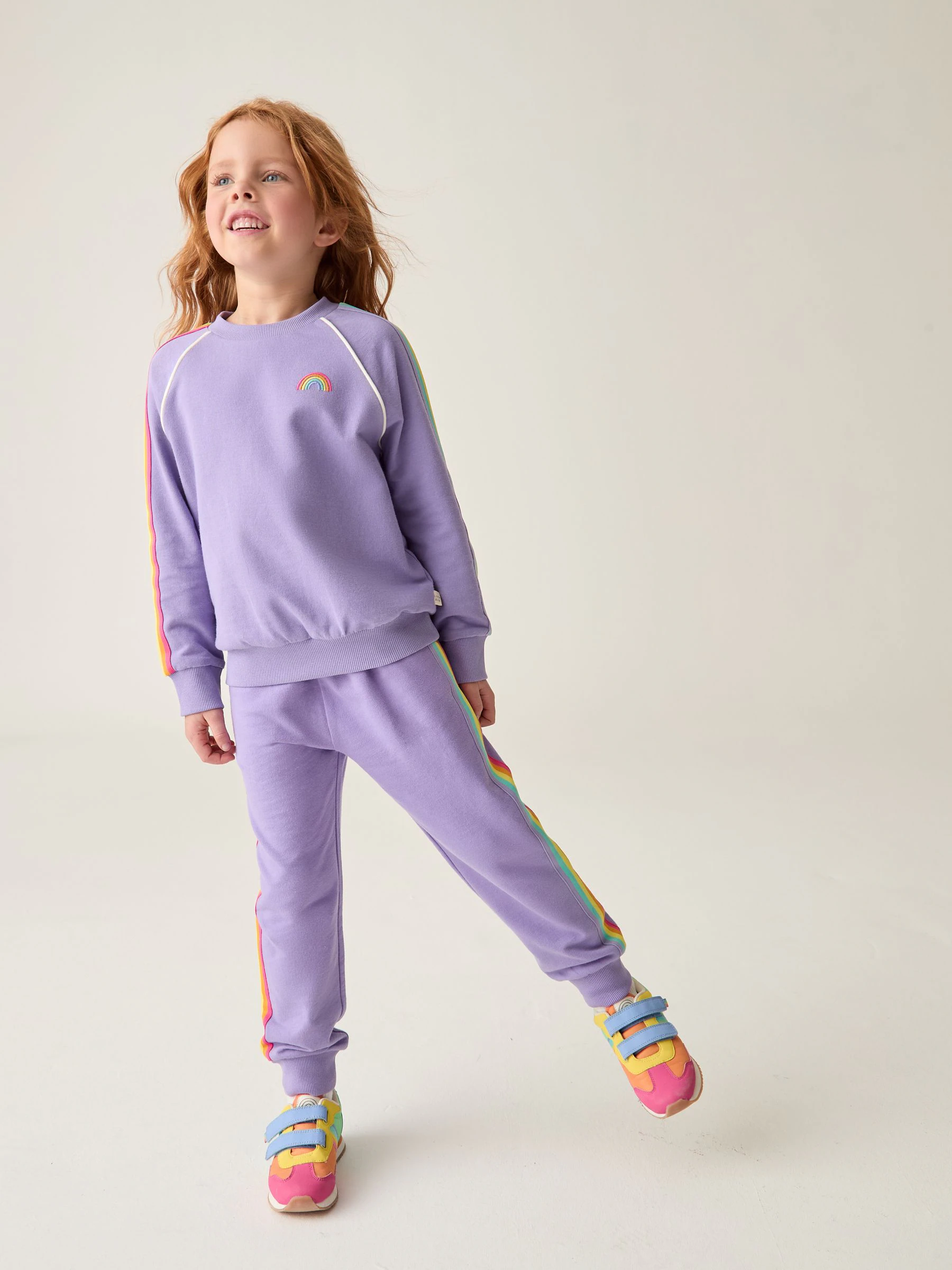 Lila-paars - Little Bird by Jools Oliver set van sweatshirt en joggingbroek