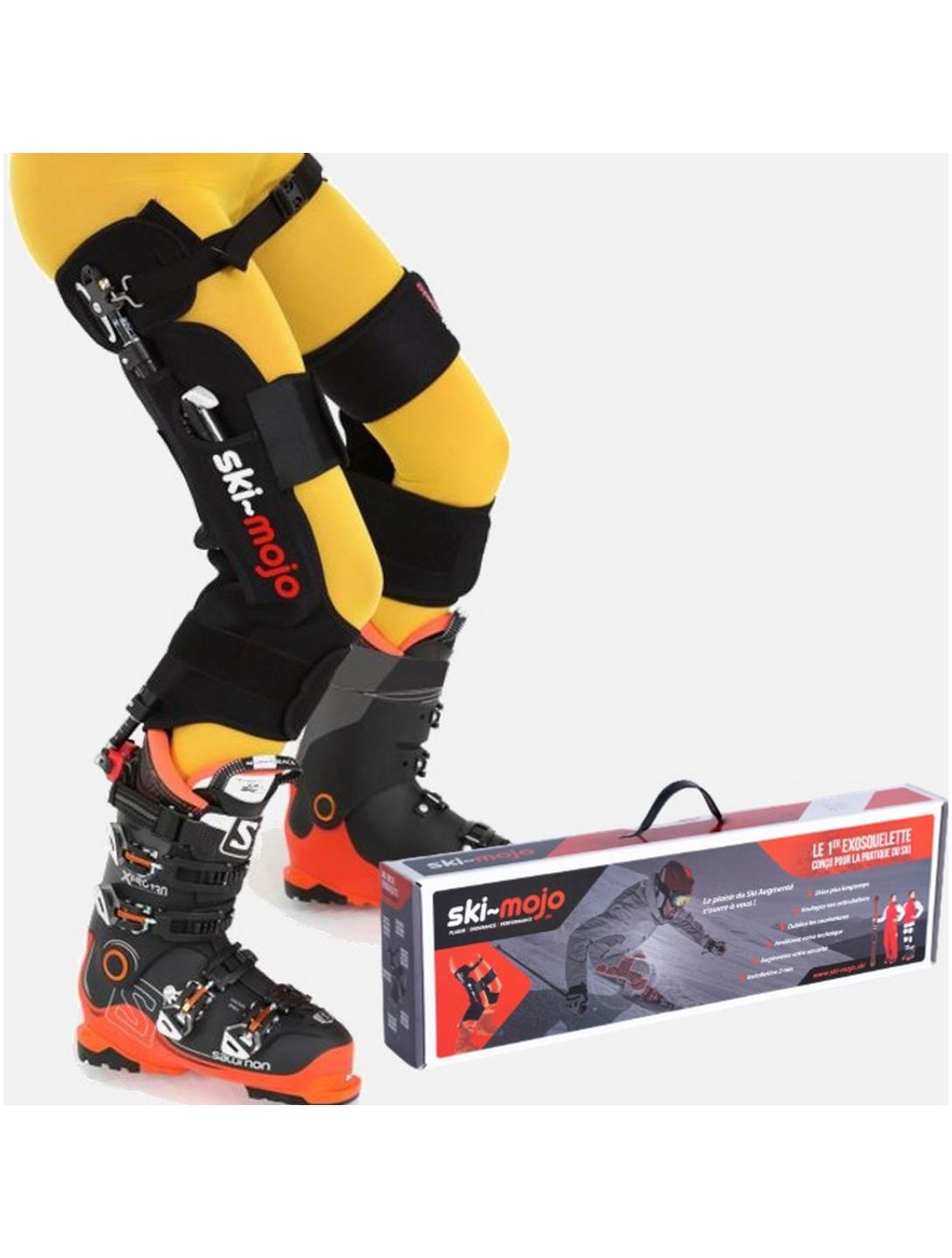 Exoskeleton silver (55-85kg) ski-brace unisex