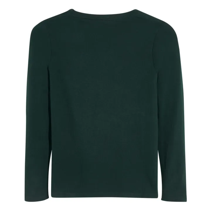 Bellerose T-shirt Manches Longues Graphique Kenno | Vert foncé
