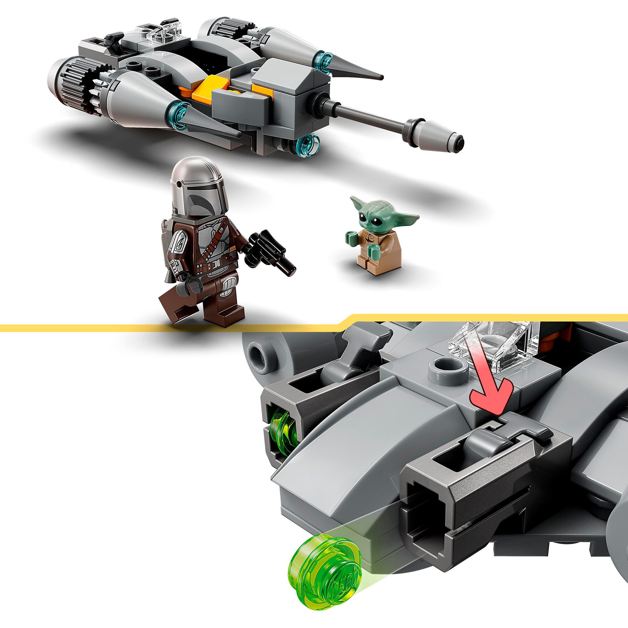 LEGO Konstruktionsspielzeug Star Wars N-1 Starfighter des Mandalorianers - Microfighter