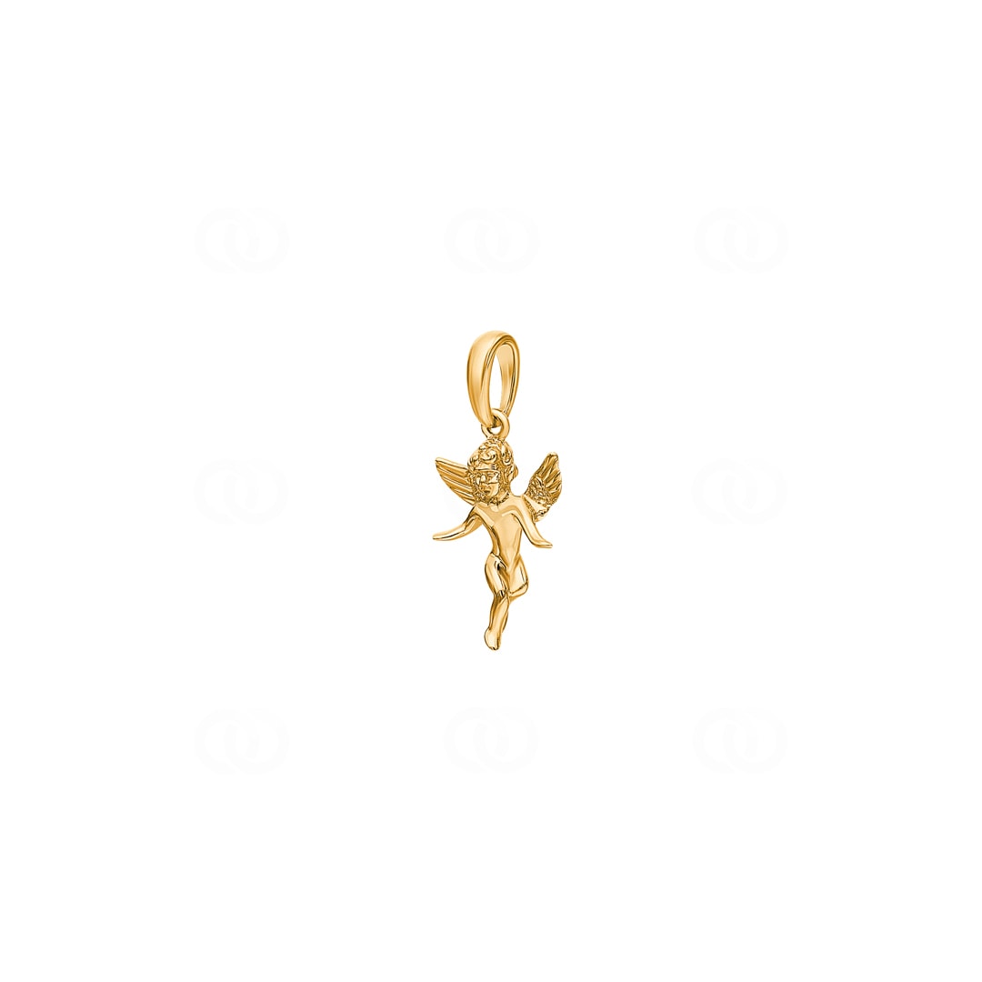 Anhänger 750/18 K Gelbgold Schutzengel