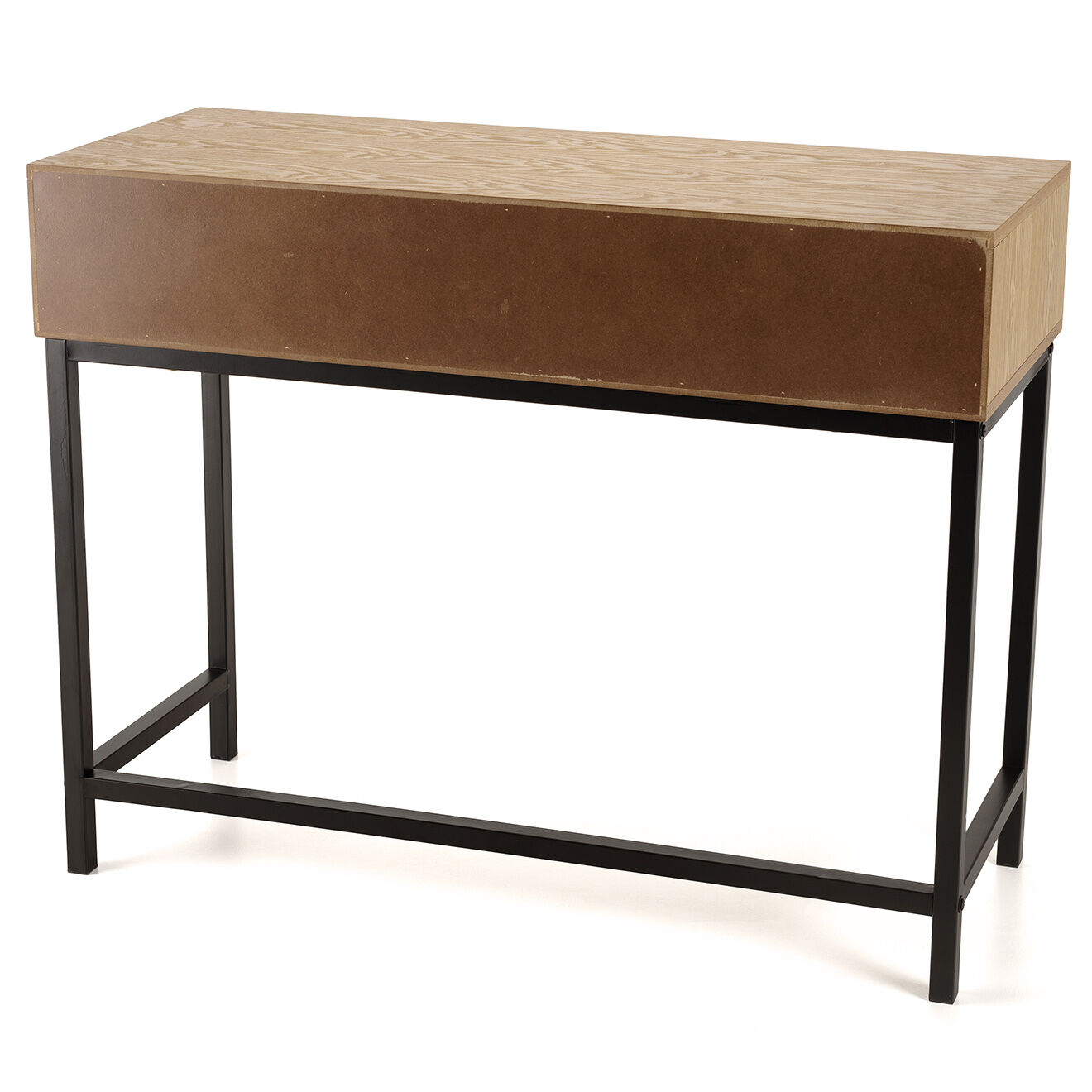 Macabane Console 2 tiroirs rotin Marceau - 100x40x79 cm