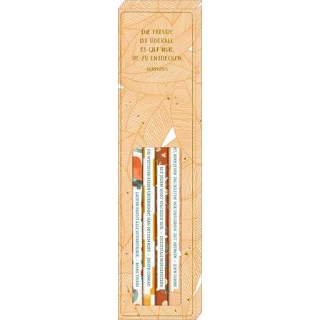 Coppenrath Verlag Bleistift-6er Set mit Sprüchen - All about orange