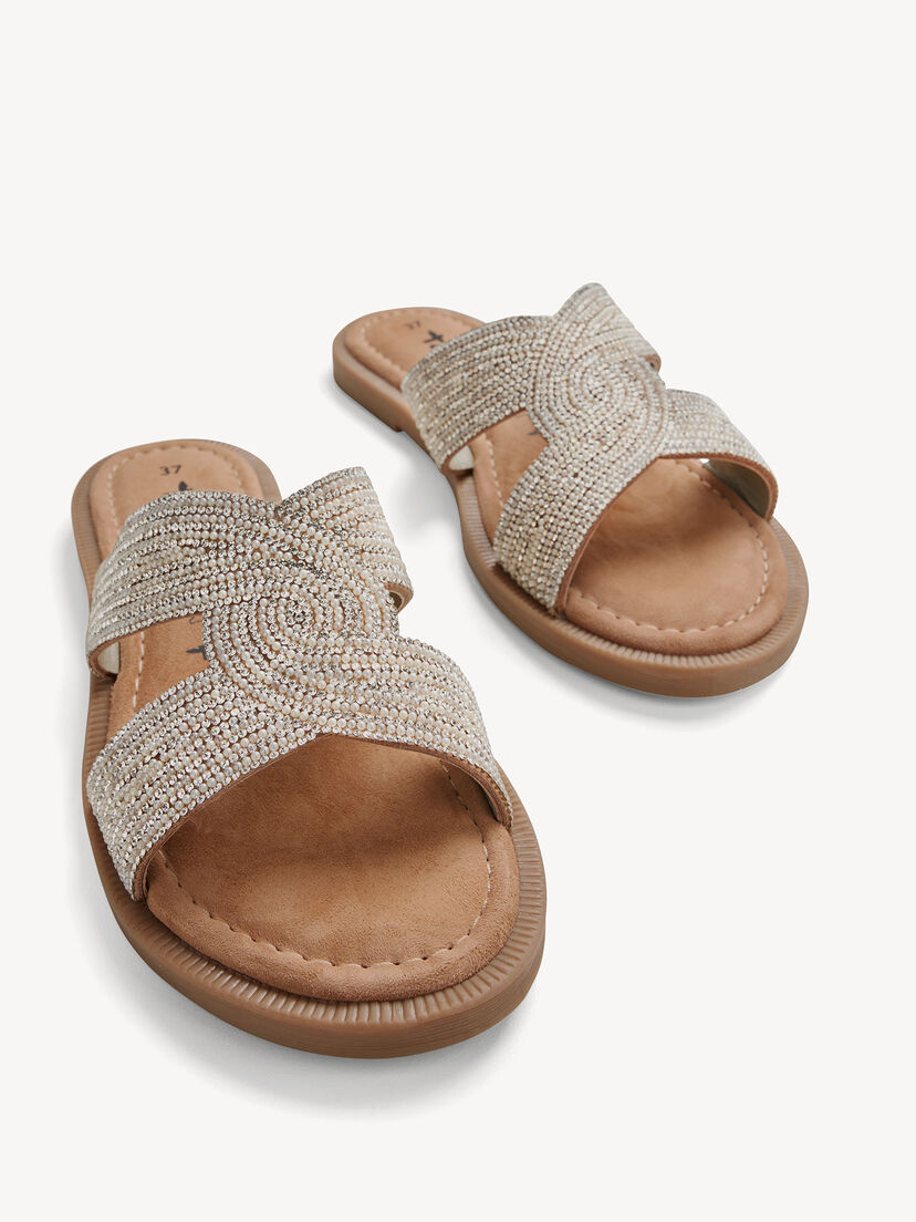 Leren Slipper - zilver