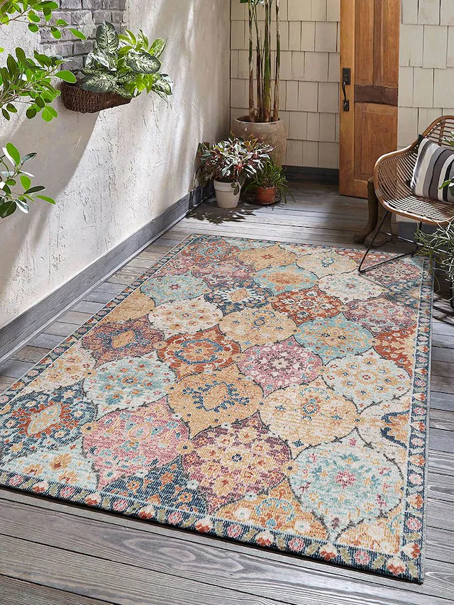 the carpet Teppich »Palma« rechteckig 4 mm Höhe Outdoor moderner robuster In und Outdoor Teppich