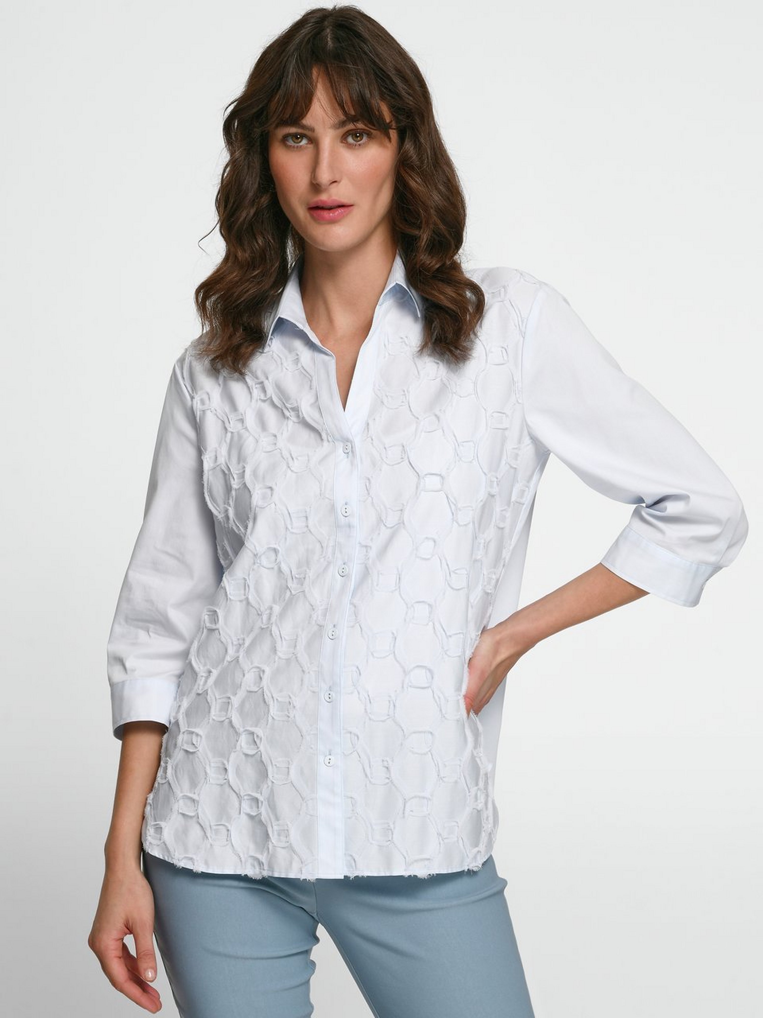 Bluse mit 3/4-Arm