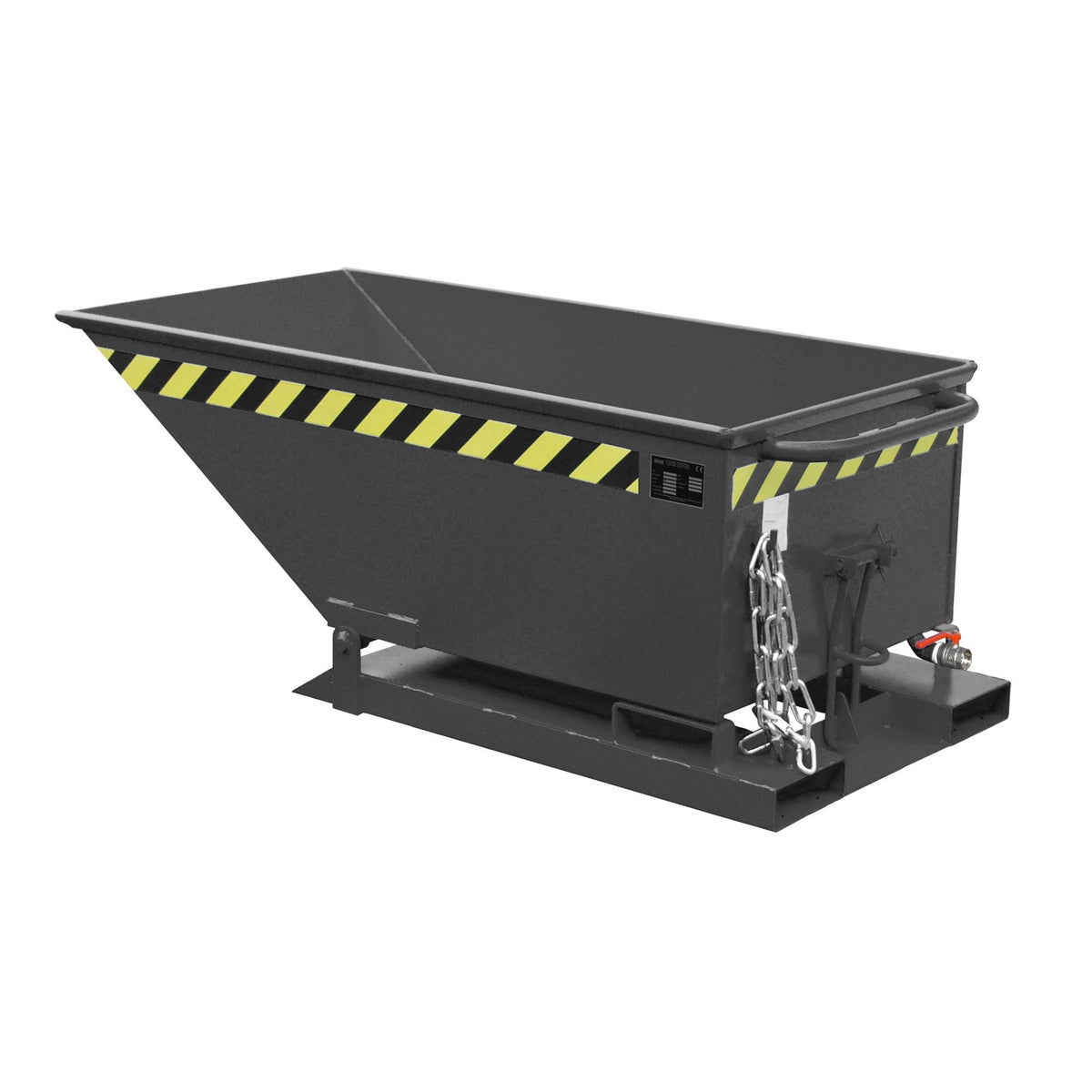 Bauer steenslagcontainer SKN 250, gelakt, zwartgrijs