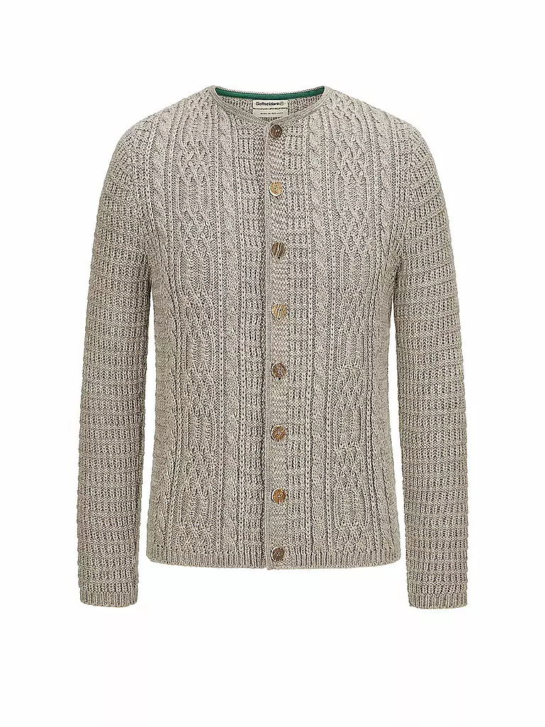 GOTTSEIDANK Trachtenstrickjacke ANTON beige