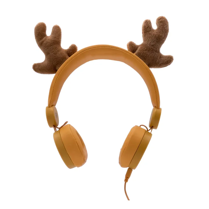 Kidywolf Casque audio filaire enfant Renne | Jaune