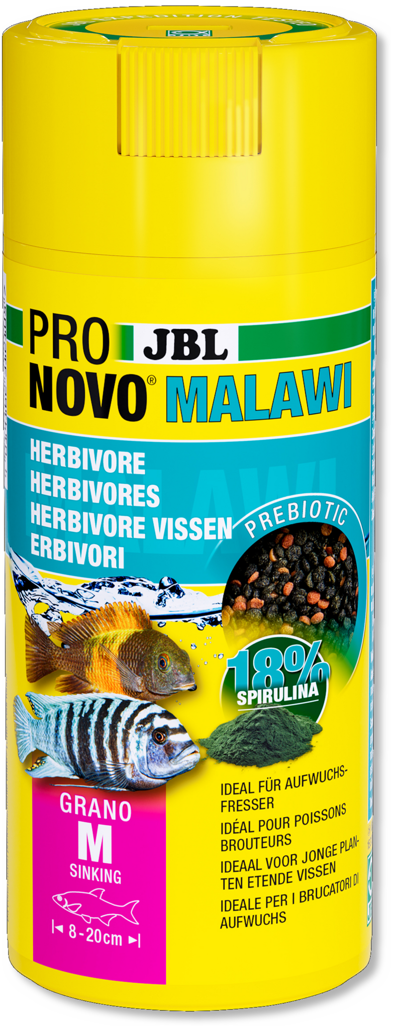 JBL Pronovo Malawi Grano M 250ml Click | Aquariumvoer