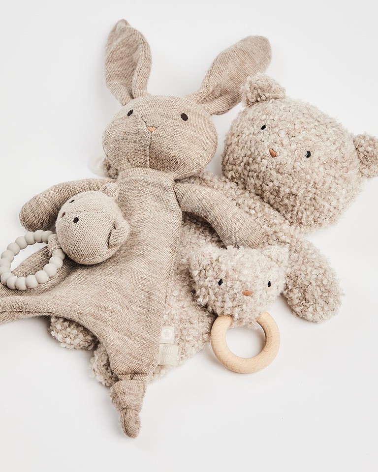Smallstuff - Rangle, bamse, bouclè merino uld, nature - (40008-81)