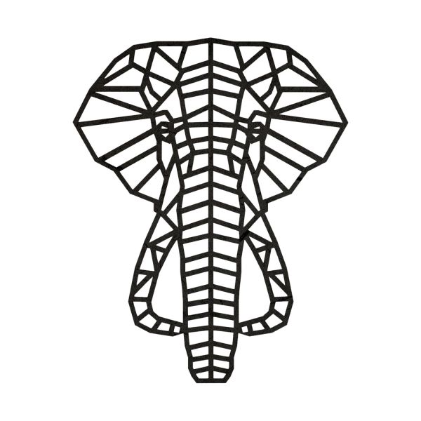 Casa Sentir Olifant Wanddecoratie - Medium - Naturel