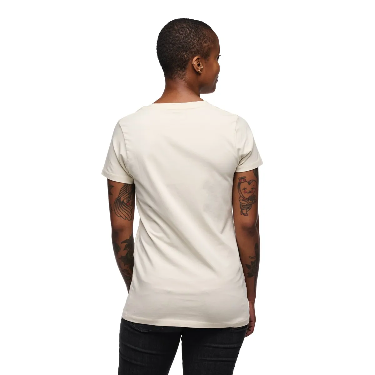 Black Diamond Women's Heritage Wordmark SS Tee Off White
