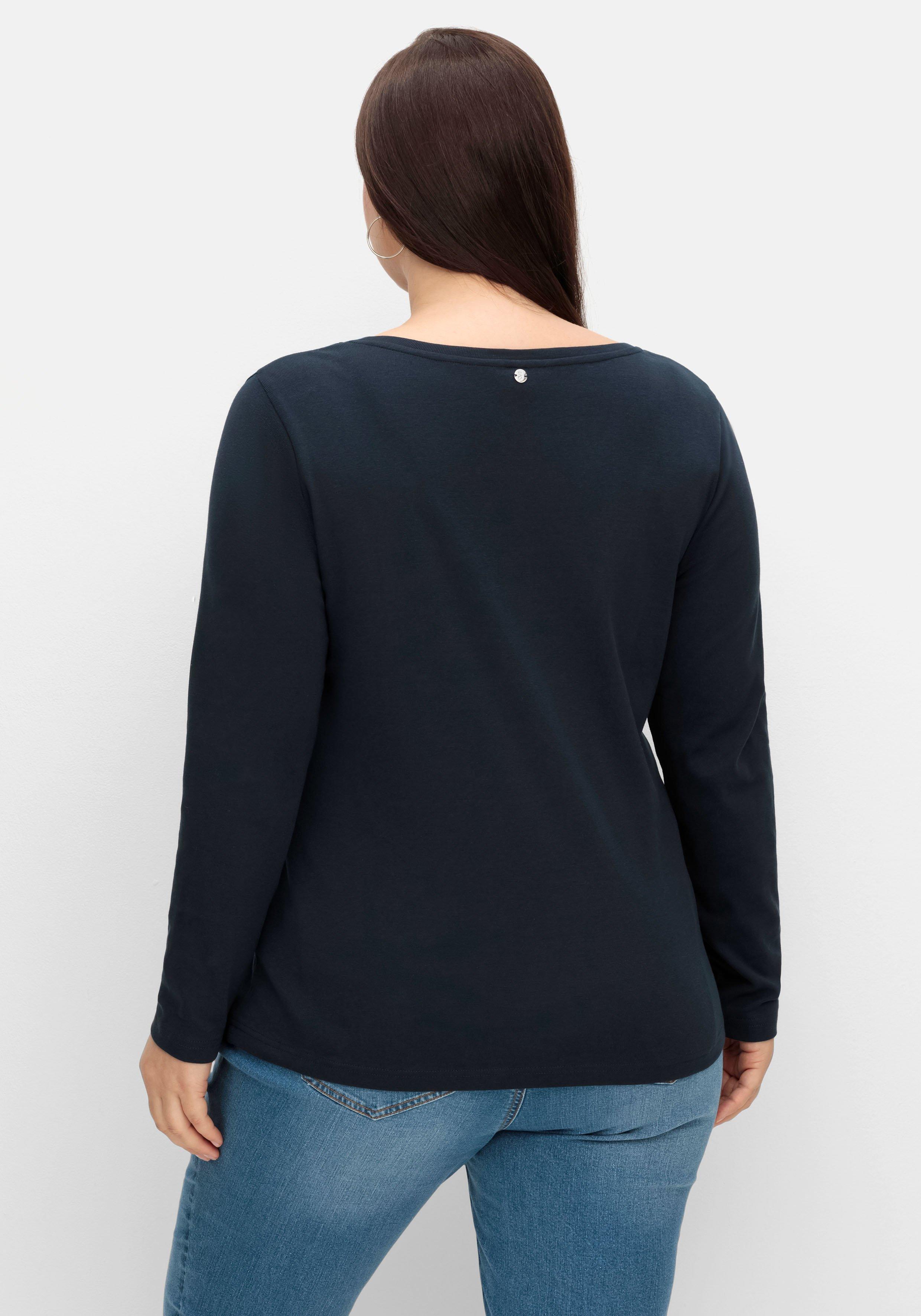 Doppelpack Langarmshirt, leicht taillierter Schnitt