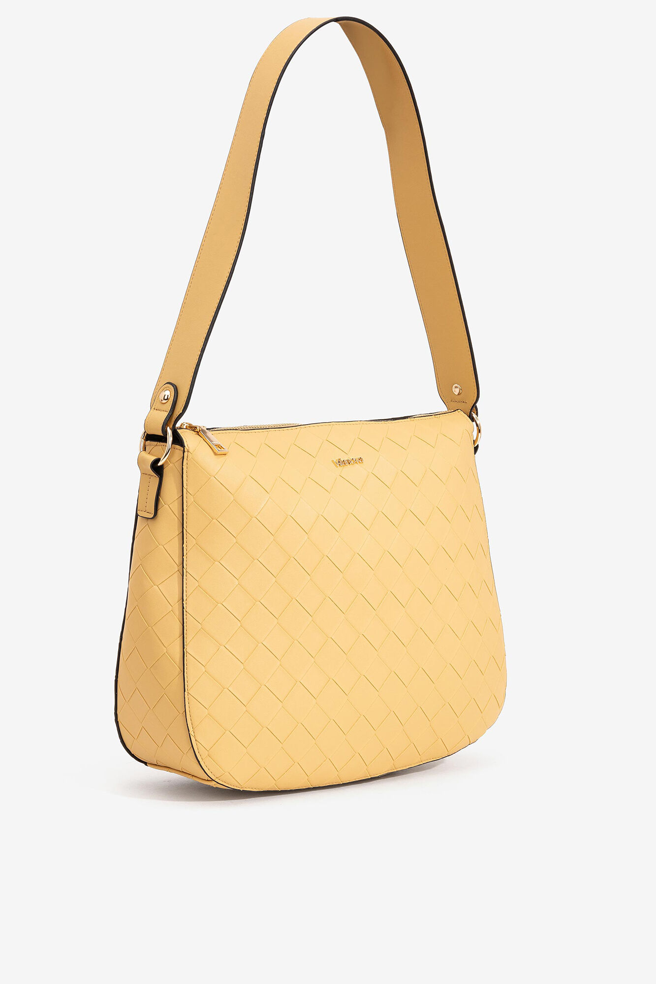 Bolsa transversal texturizada - Amarela