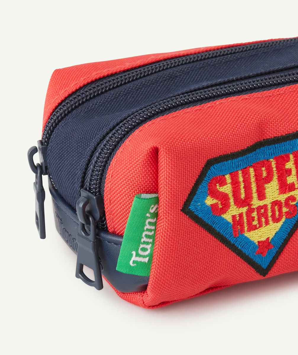 TANN'STROUSSE TRISTAN BLEU MARINE ET ROUGE SUPER HÉROS