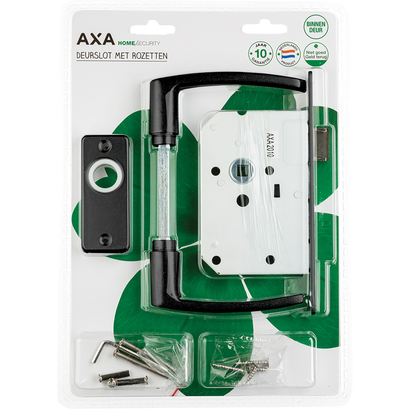 AXA loopslot met patent schild Zwart