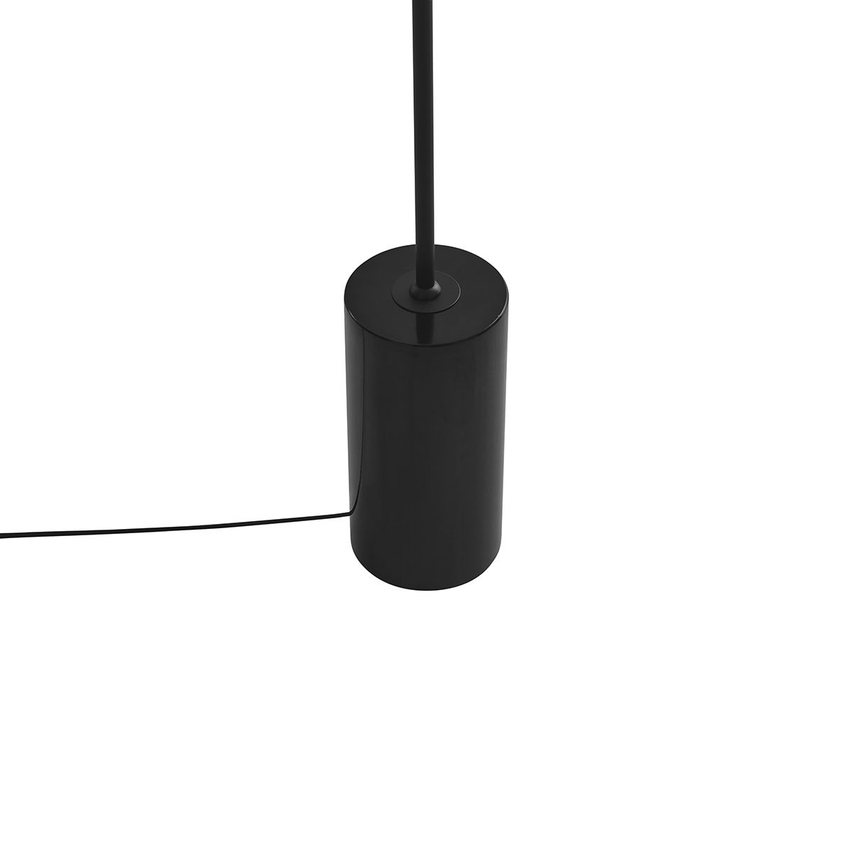Art Deco vloerlamp zwart met smoke glas - Rid