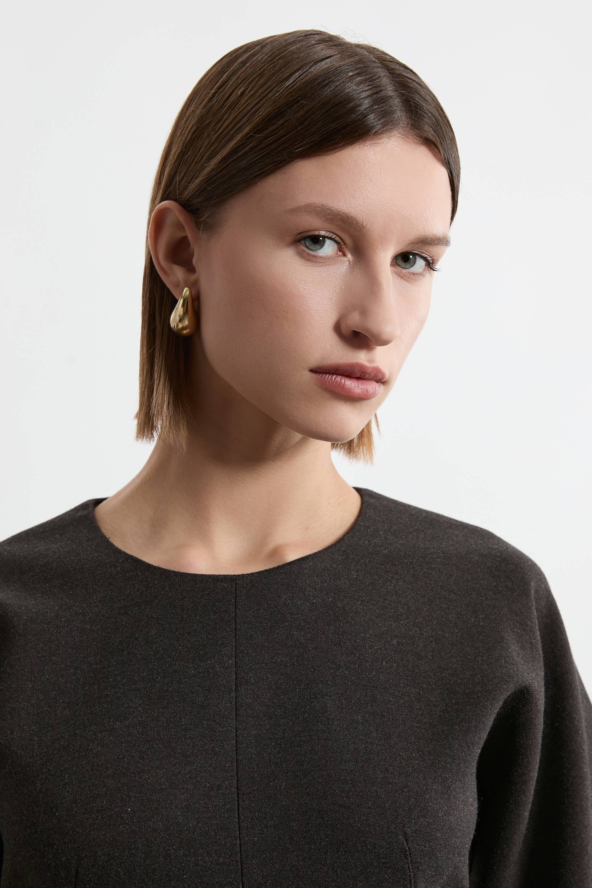 KarenMillen Petite Robe Tailleur Ceinturée en Flanelle