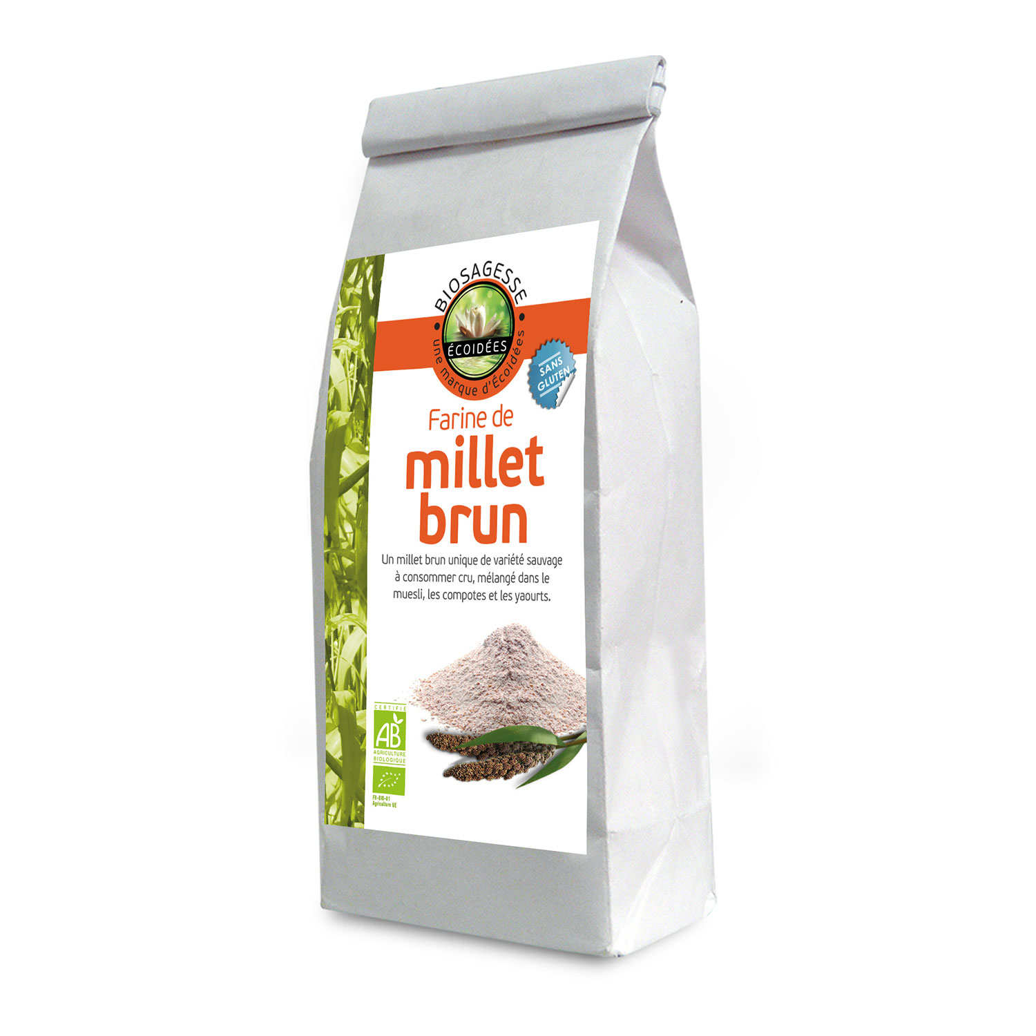 Farine de millet brun bio - Biosagesse