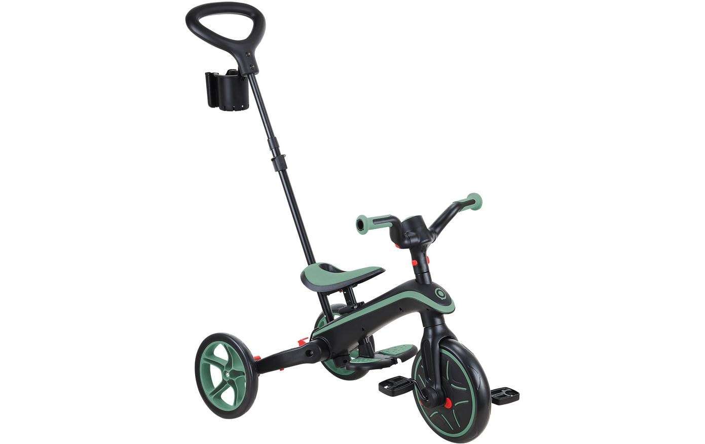Trike Explorer Foldable 4 in 1, Olivgrün<br>All-in-One-Baby-Dreirad und Kinder-Laufrad