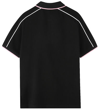 BOSS Polo - Team BOSS - Schwarz m. Rosa