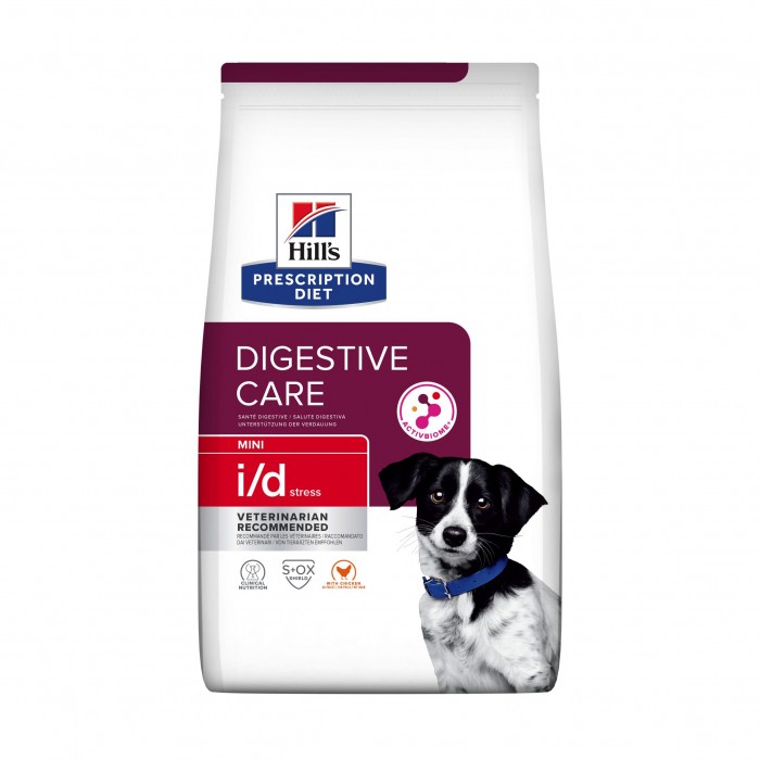 HILL'S Prescription Diet Canine i/d Digestive Care Stress Mini au Poulet - Croquettes pour chien