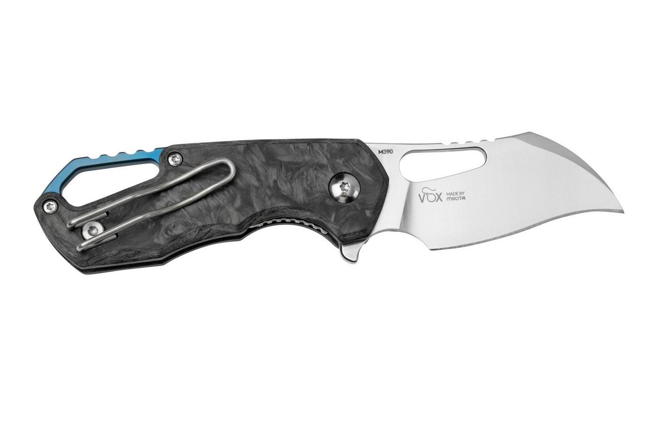 MKM Isonzo FX03M-1CM Hawkbill Marble Carbon Fiber zakmes, Jesper Voxnaes design