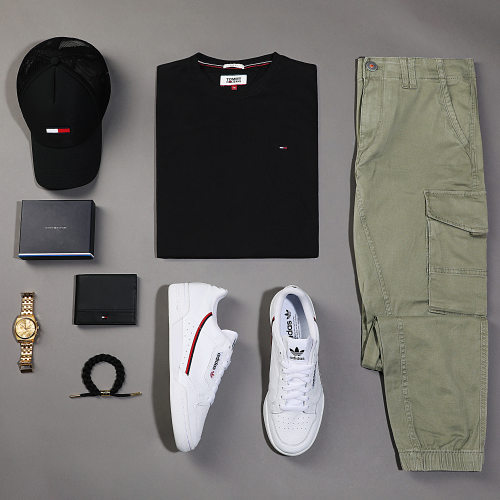 Pantalon Cargo Slim Fit Paul Flake Vert Kaki