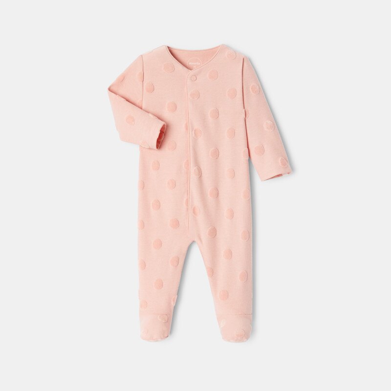 Dors-bien en velours dévoré rose naissance Absorba Rose