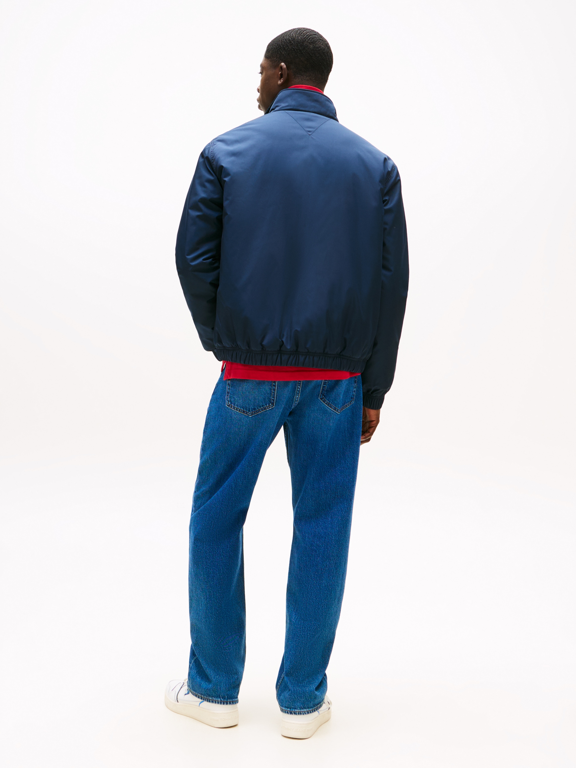 Tommy Jeans Blouson »TJM ESSENTIAL PADDED JACKET EXT« Freizeitjacke, Übergangsjacke glänzend, Stretchbündchen, Stehkragen