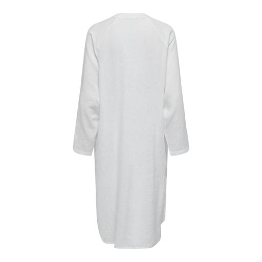 ONLY Tokyo Linen Blend Kjole, Bright White, XL