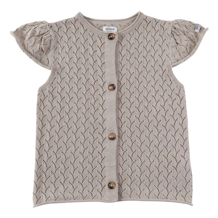 Donsje Gilet Ajouré June | Beige