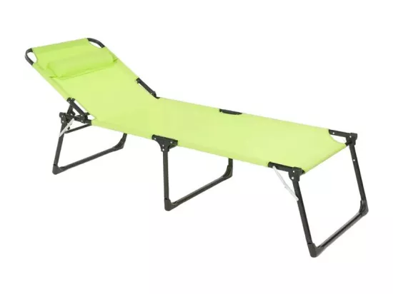 Bain de soleil pliant en aluminium transat de plage PINNACLE