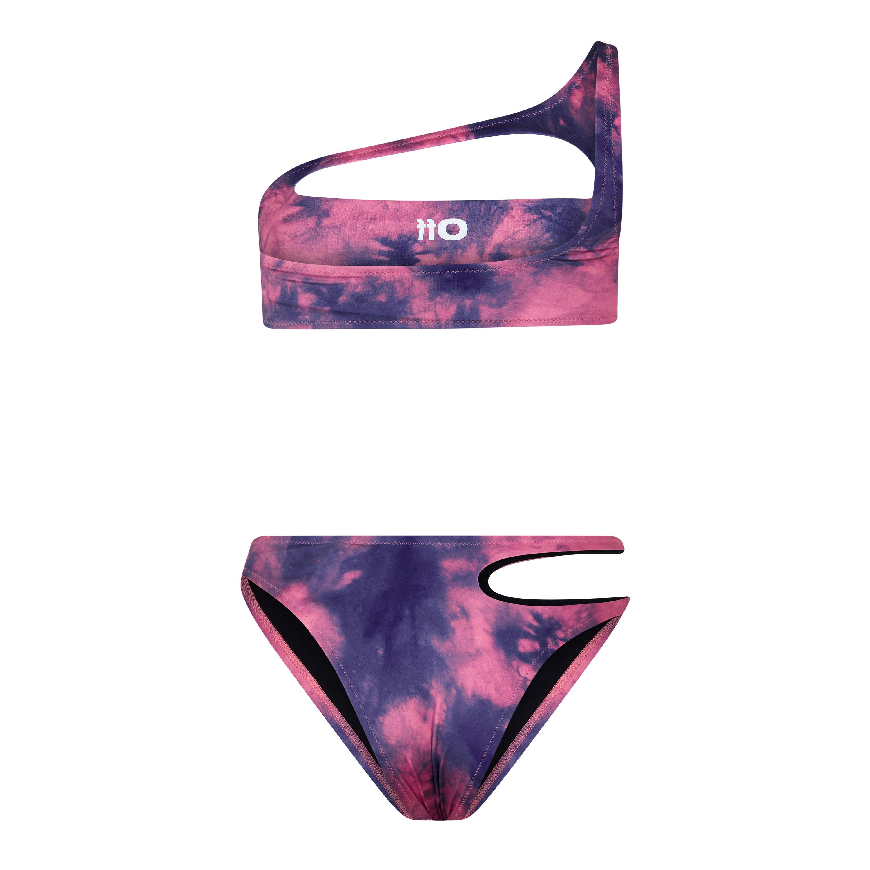 Off White Cut Out Bikini Set
